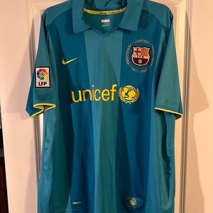 Nike Authentic FC Barcelona 2007 Camp Nou 50th Anniversary Jersey. Size XL.